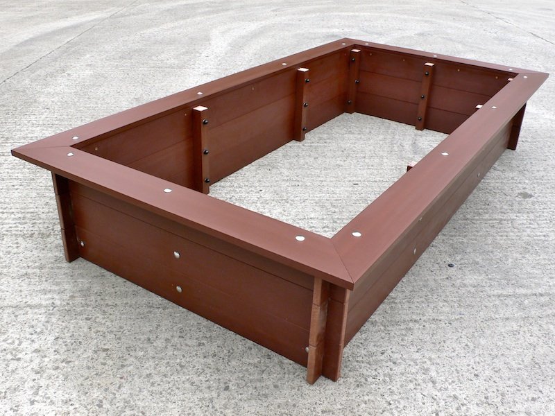 Recycled plastic Raised Bed with Surround Seating for Schools and Nurseries